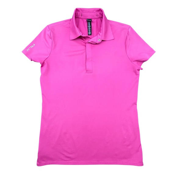 RLX Ralph Lauren Tops - RLX Ralph Lauren Polo Women Medium Pink Golf Activewear Performance Short Sleeve